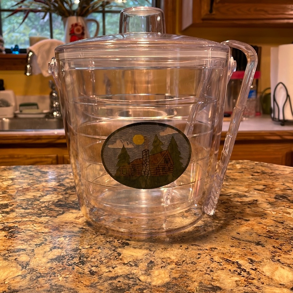 Tervis Log Cabin Ice Bucket With Tongs